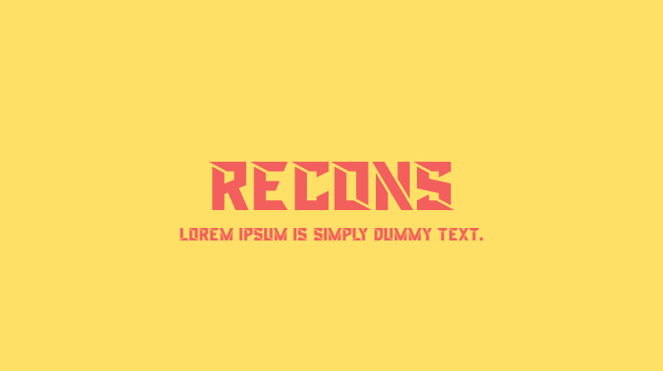 Recons Font