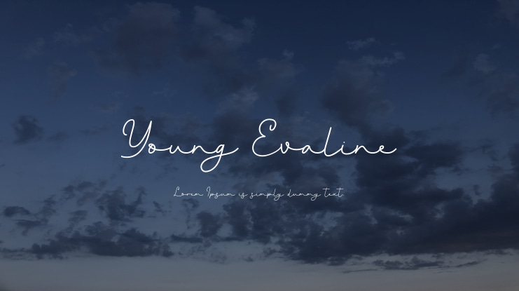 Young Evaline Font