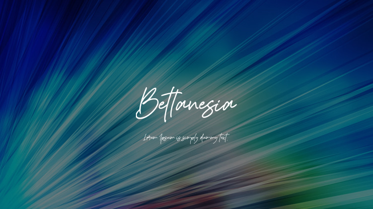 Bettanesia Font
