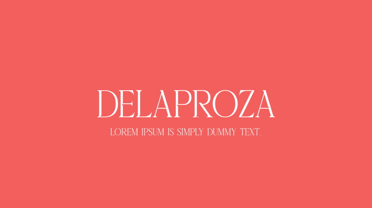 Delaproza Font