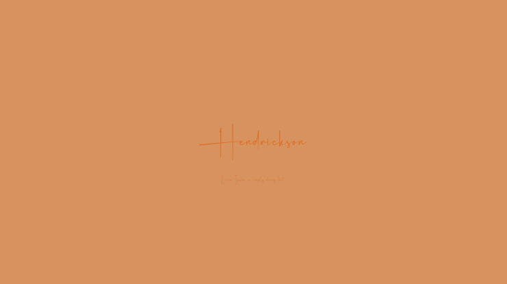 Hendrickson Font