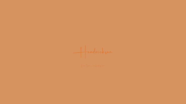 Hendrickson Font