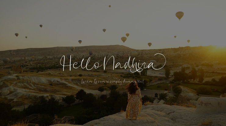Hello Nadhira Font
