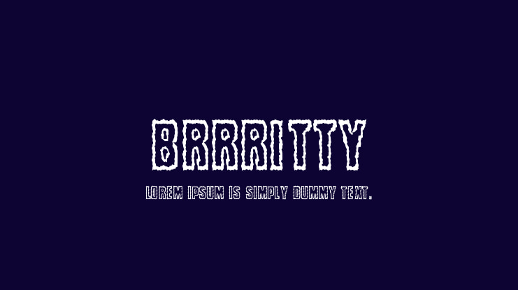 Brrritty Font