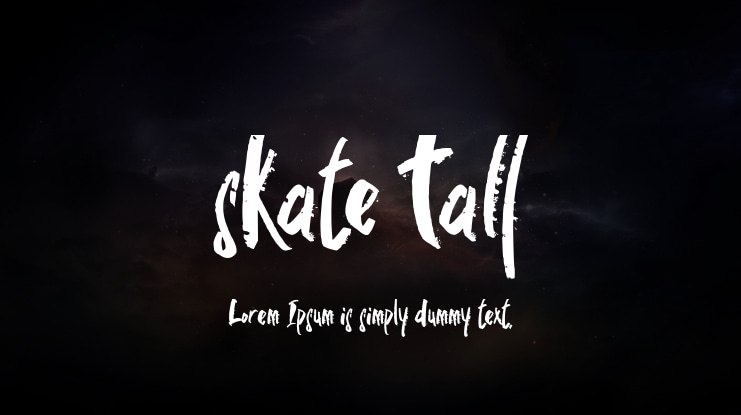 skate fall Font Family