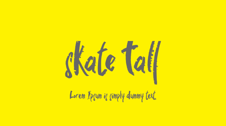 skate fall Font Family