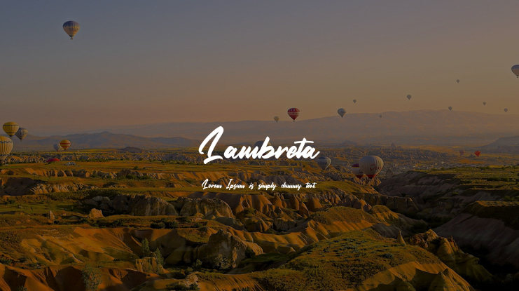 Lambreta Font
