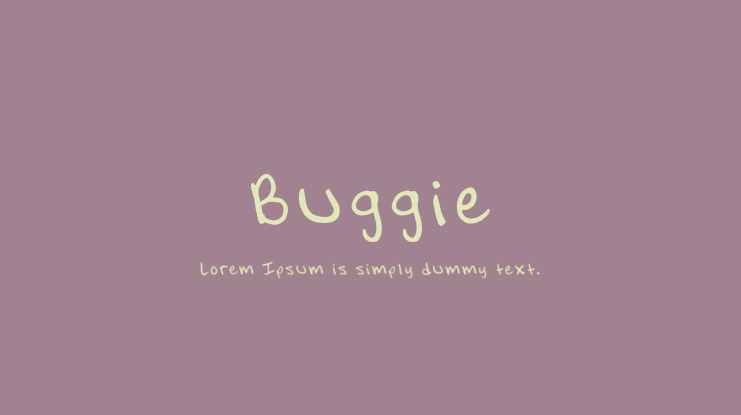 Buggie Font
