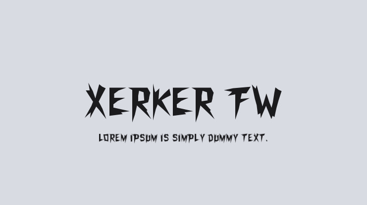 Xerker FW Font