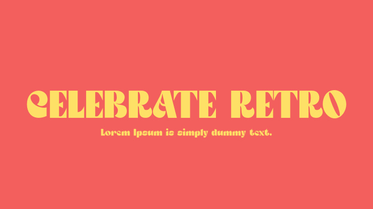 CELEBRATE RETRO Font