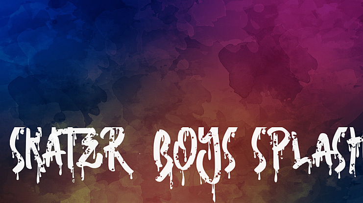 Skater Boys Splash Font