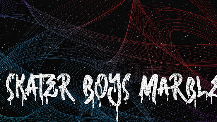 Skater Boys Marble Font