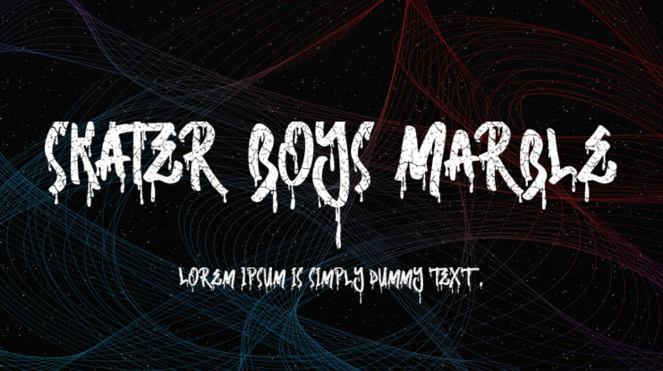 Skater Boys Marble Font