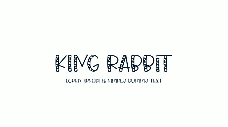 King Rabbit Font