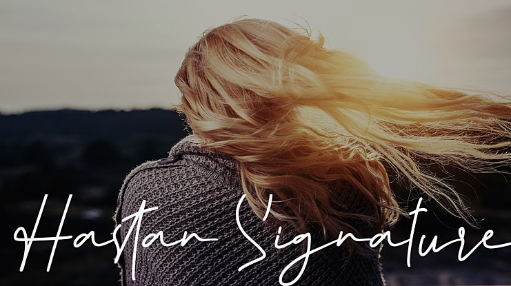 Hastan Signature Font
