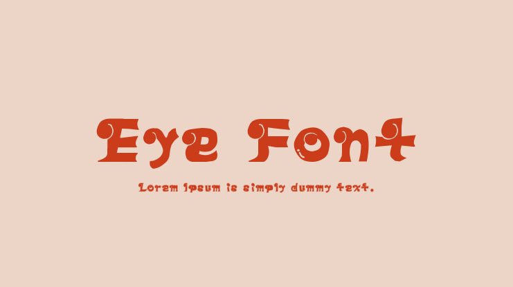 Eye Font