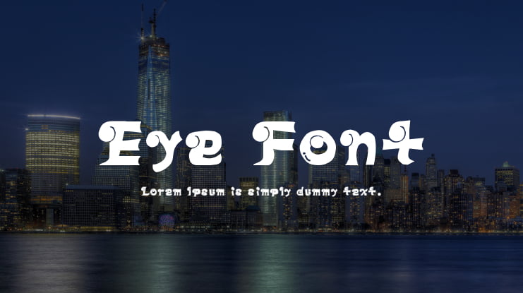 Eye Font