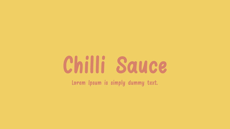 Chilli Sauce Font