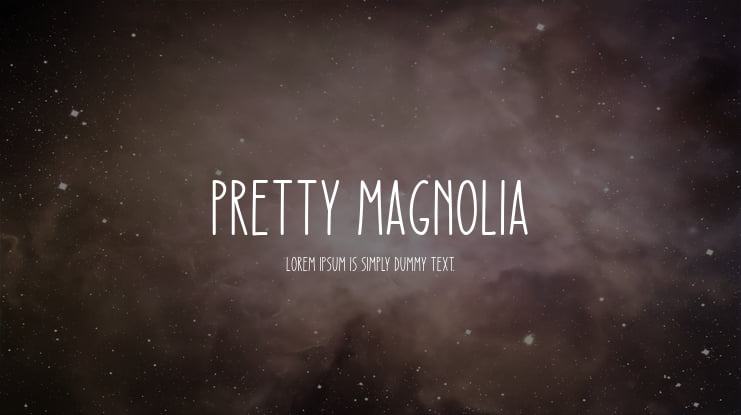 Pretty Magnolia Font