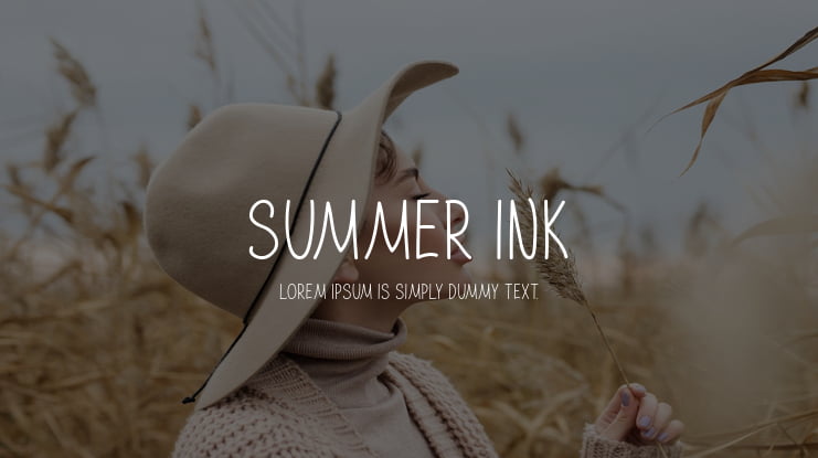 Summer Ink Font