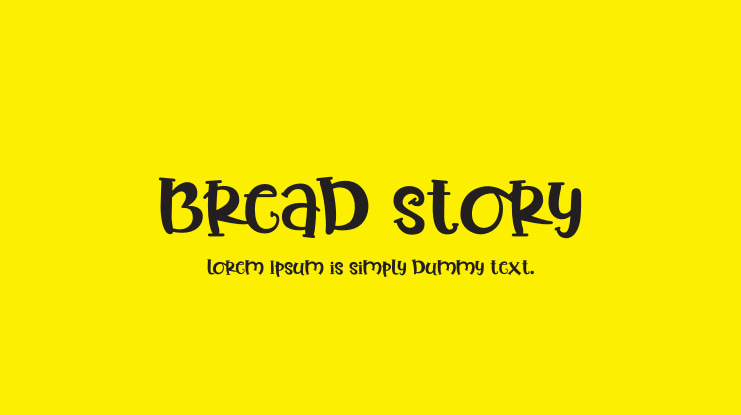 Bread Story Font