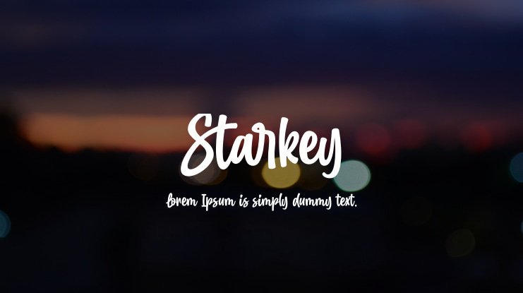Starkey Font