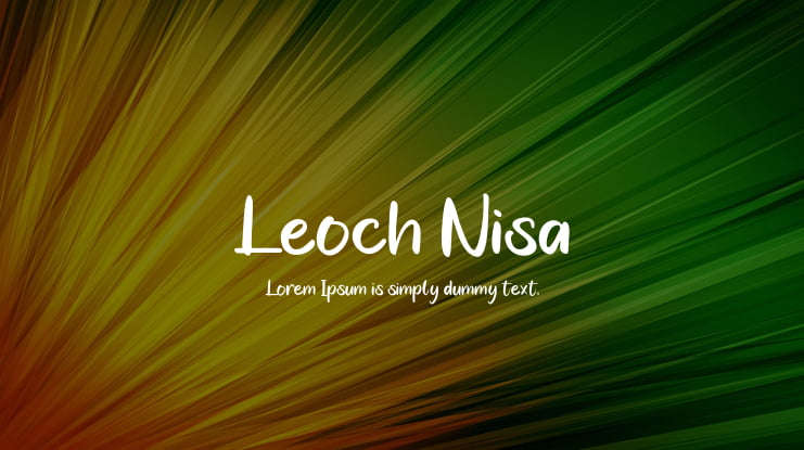 Leoch Nisa Font