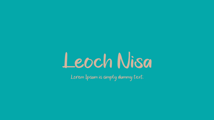 Leoch Nisa Font