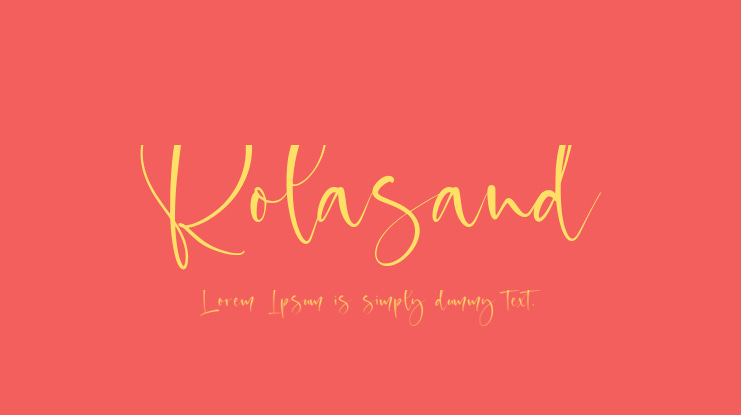 Rolasand Font