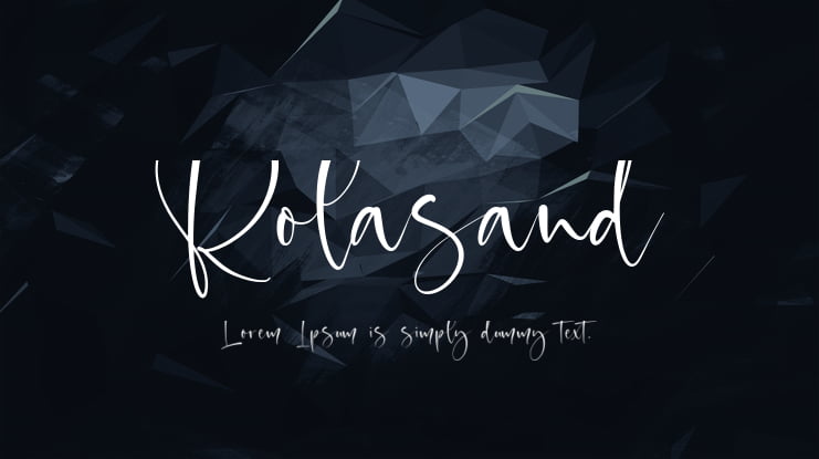 Rolasand Font