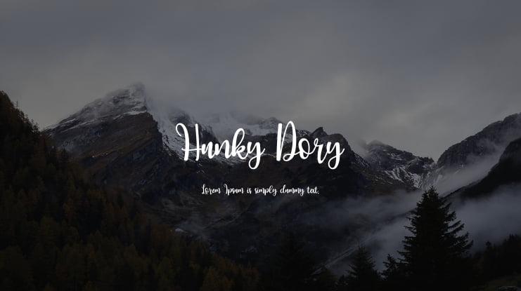 Hunky Dory Font