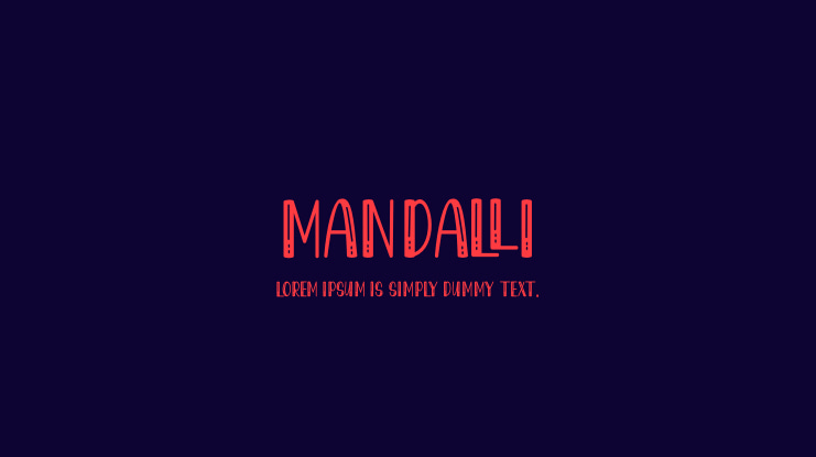 Mandalli Font
