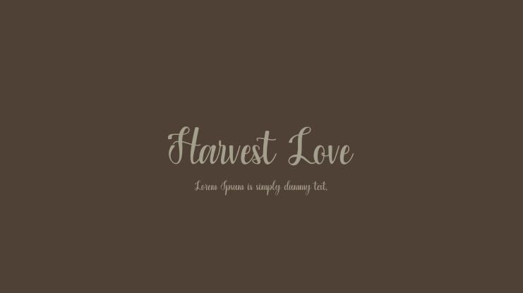 Harvest Love Font