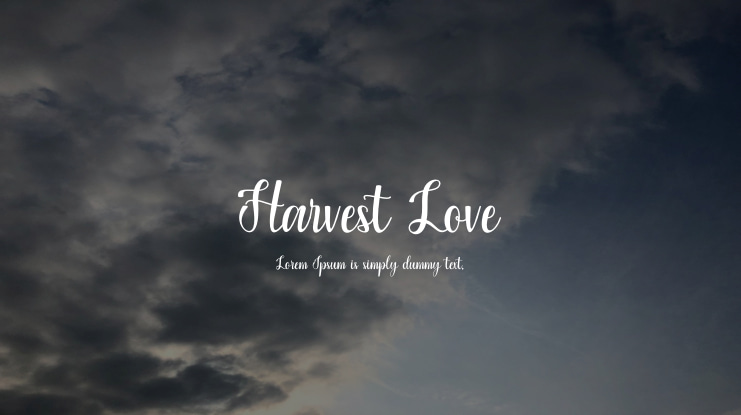Harvest Love Font