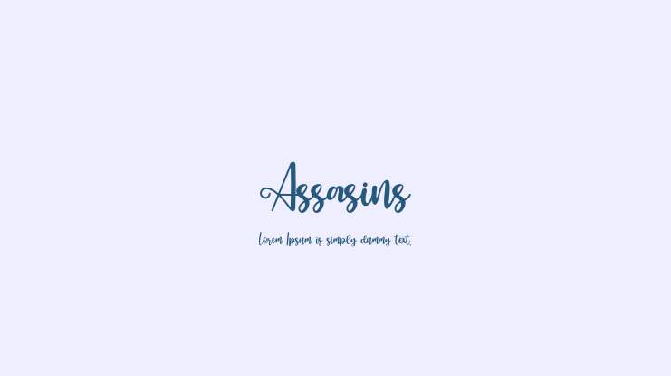 Assasins Font