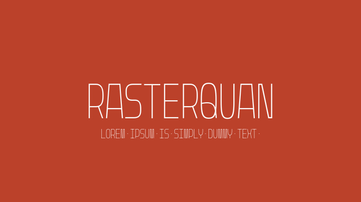 Rasterquan Font Family