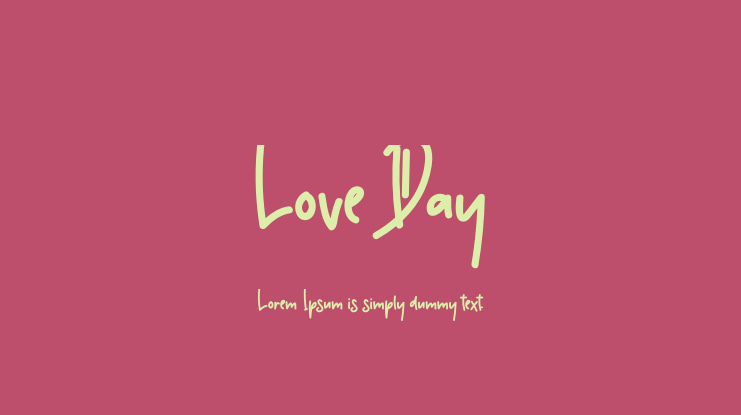 Love Day Font