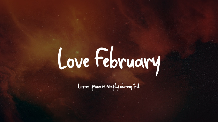 Love February Font