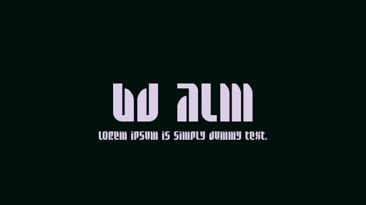 BD Alm Font