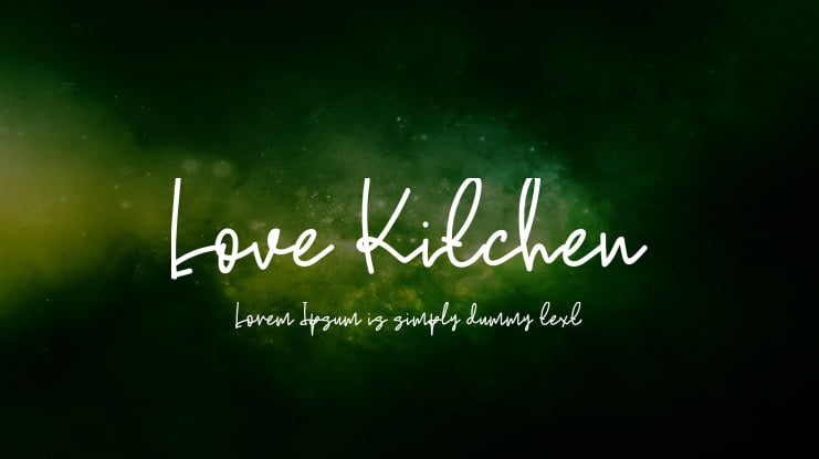 Love Kitchen Font