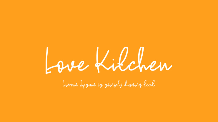 Love Kitchen Font
