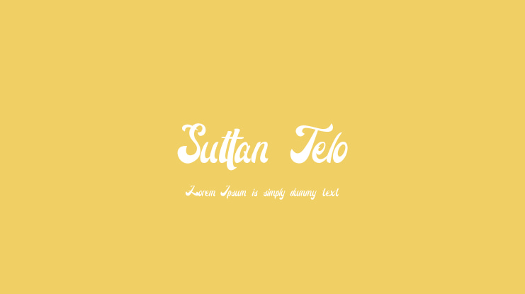 Suttan Telo Font