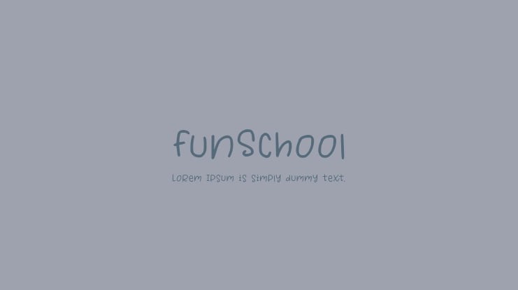 FunSchool Font