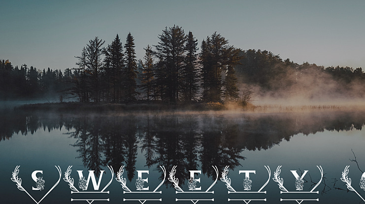 Sweety Camellia Monogram Font