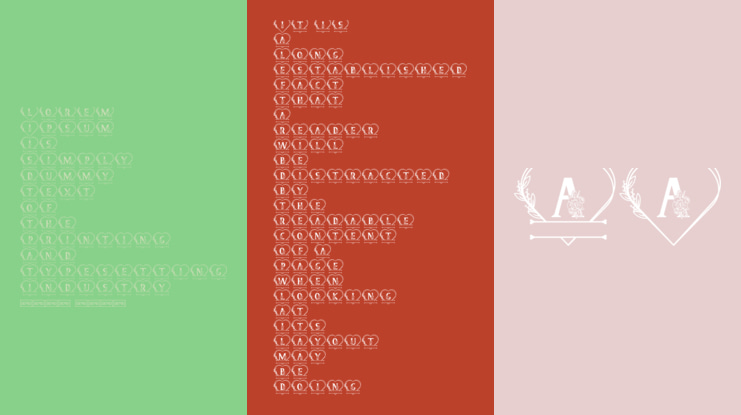 Sweety Camellia Monogram Font