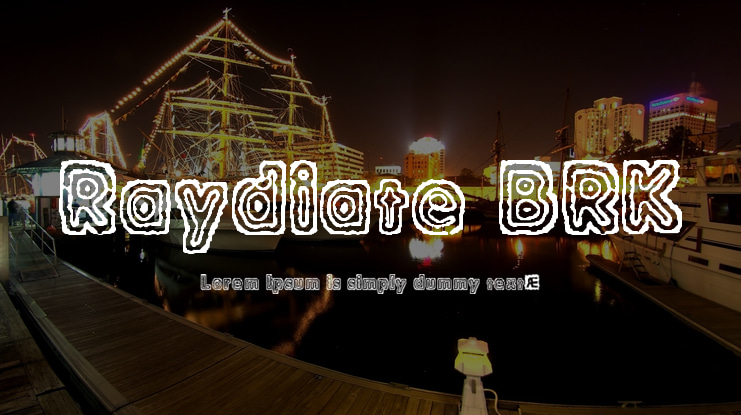 Raydiate BRK Font
