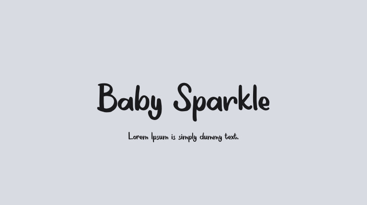 Baby Sparkle Font