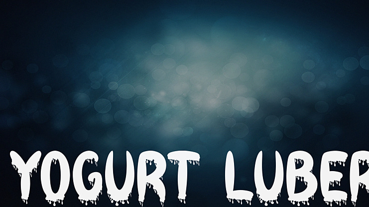 YOGURT LUBER Font