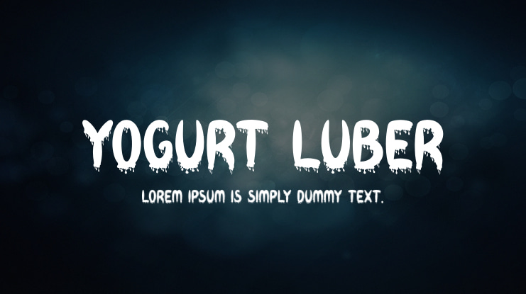 YOGURT LUBER Font