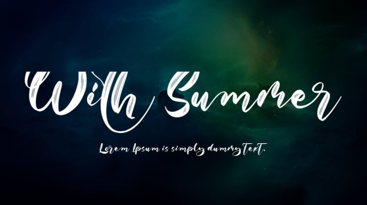 With Summer Font Family